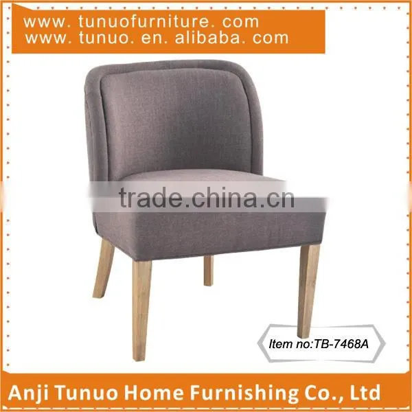 Mini upholstery chair,Starbucks use,Rubber wood&fabric,piping around,TB-7468A