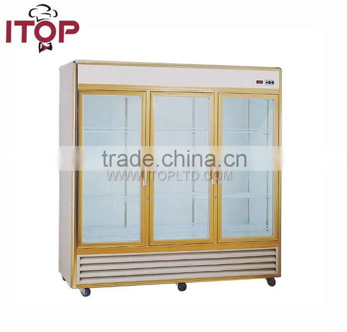 1078 L economical drink cooler display showcase