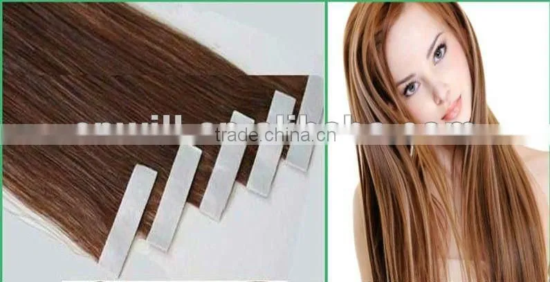 Grade AAA Virgin Remy Hair Tape Hair Extension Brazilian Tape Hair Factory Prices Accept Trial Order