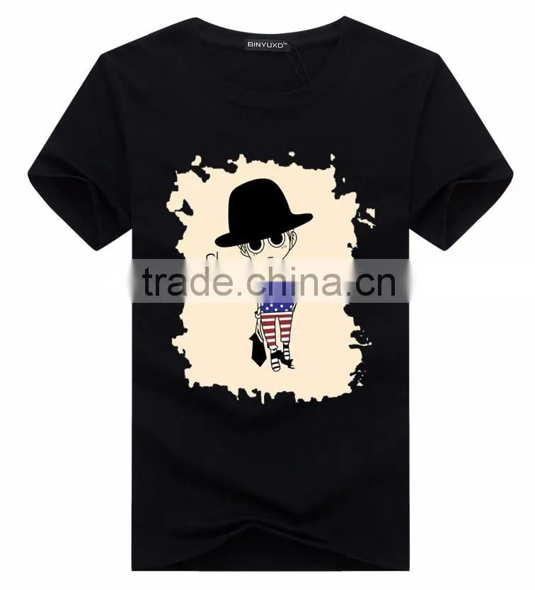 wholesale clothing 2016 High quality customprinted t-shirtOEM Plain mens all color shirt classic collar new design t shirt
