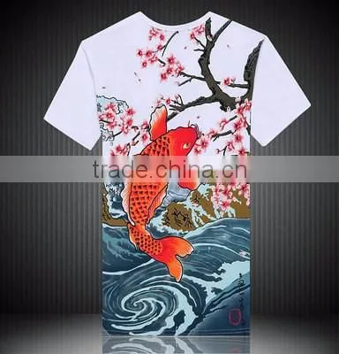 Custom silk screen printing men's fashion cotton tee shirts/tshirts Yingzhong garment