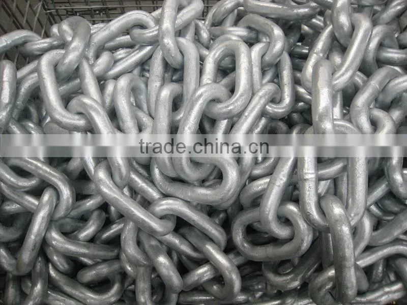 Q235 Welded Galvanized Steel Large link chain