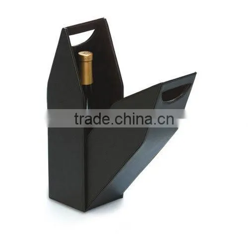 Advanced wine box for single bottle with handle