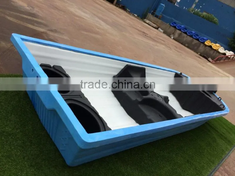 simple plastic big fishing boat for 8-10people together
