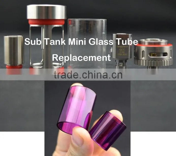 replaceable glass tube for Atlantis V2 RDA Atomizer Glass Tube for SubTank Nano or Sub Tank Mini Glass Tube