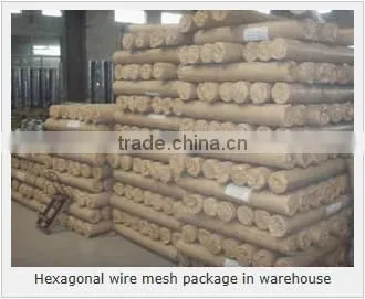 Hexagonal woven twist wire mesh - galvanized and PVC coated chicken mesh price