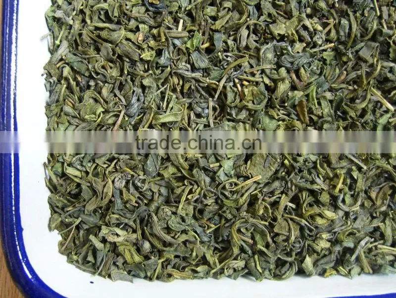 Natural tea dust in green tea for tea bag