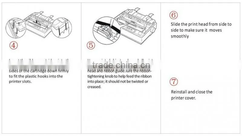 Premium dot matrix printer ribbon for Amano ET8000