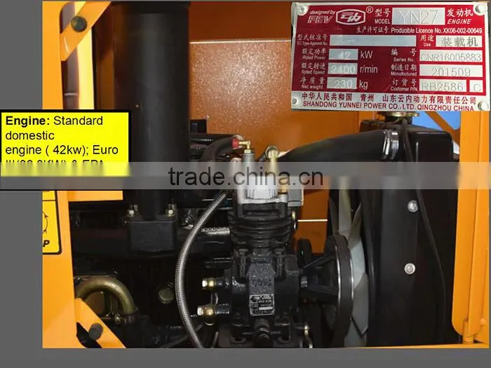 mini hoflader loading machine 1.5 ton small wheel loader for sale