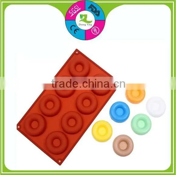 Reusable bakeware donut shape silicone mold