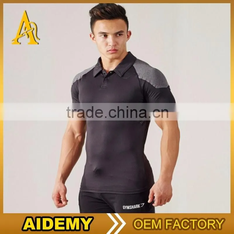 dri fit shirts wholesale fitness fashion polo shirt ,seamless sport shirt