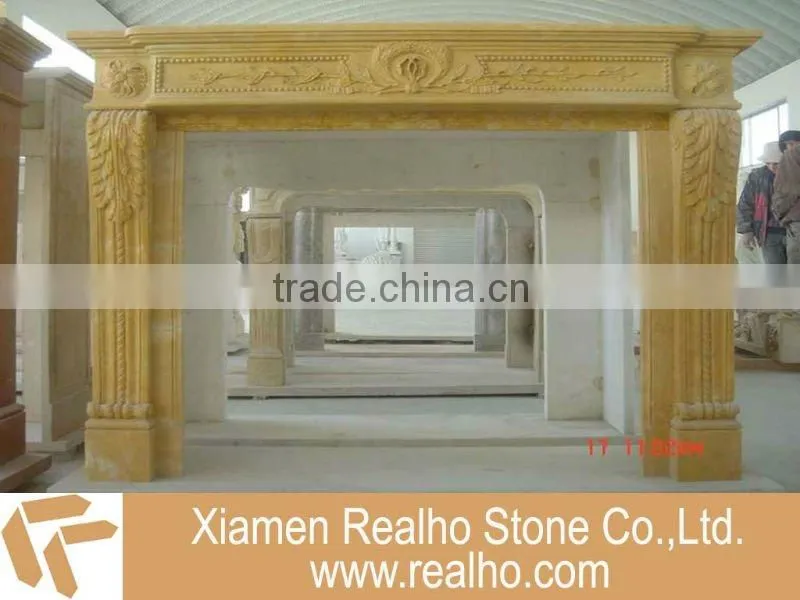 White Marble Fireplace