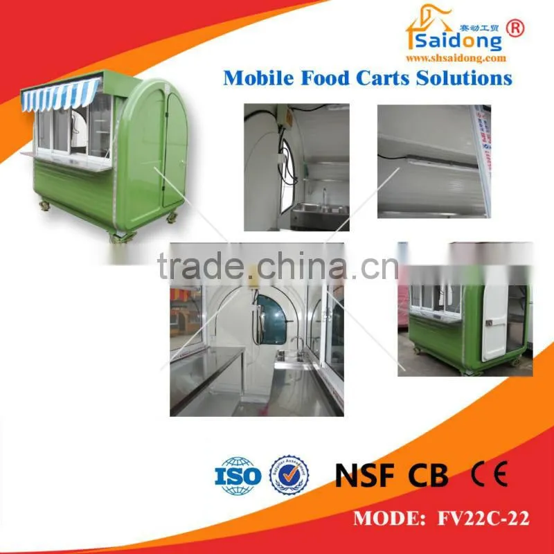 Food van trailer/mobile food trailer/mobile food trailer for sale