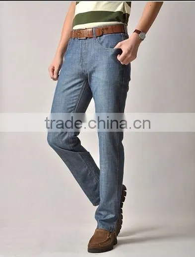 Micro elastic straight jeans