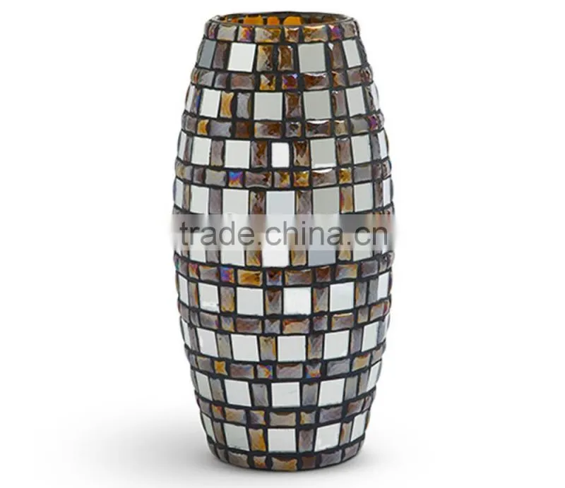 New style stone mosaic glass vase