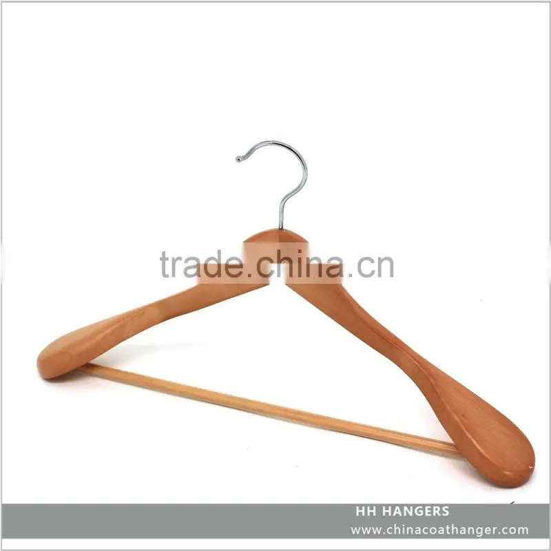 luxury wooden hanger manufacture all kinds of wholesale wooden clothes hanger,