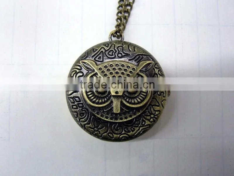 Kids Animal Pattern Thin Pocket Watch