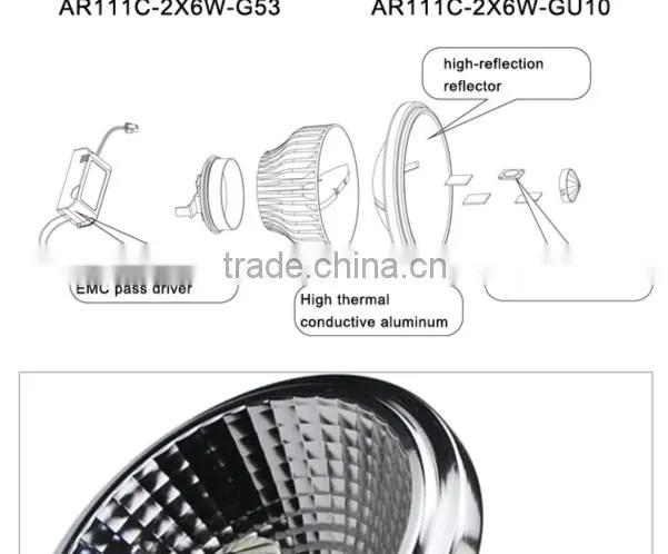 Competitive price and high quality 13W 15W AR111 LED Light