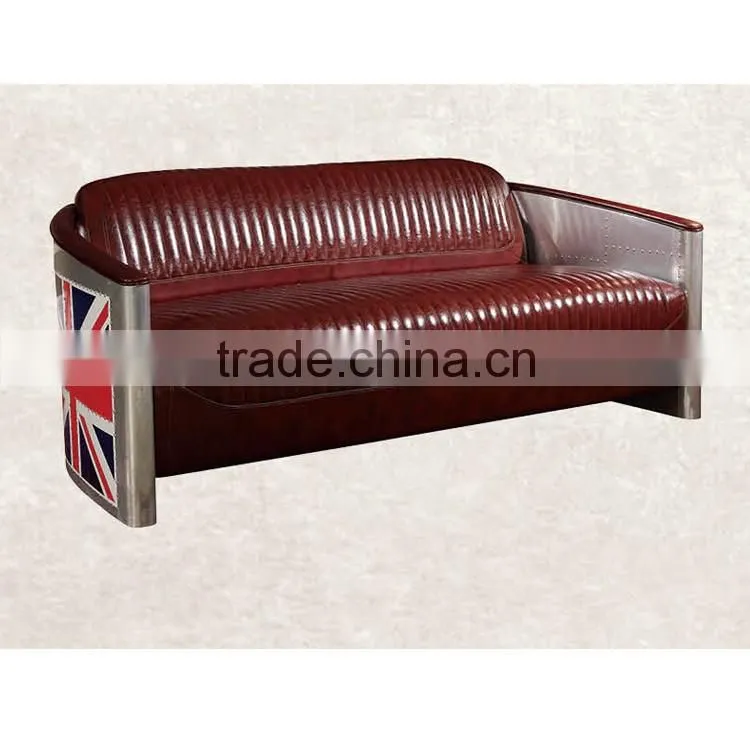 New design living room furniture home leather metal sofa cum bed