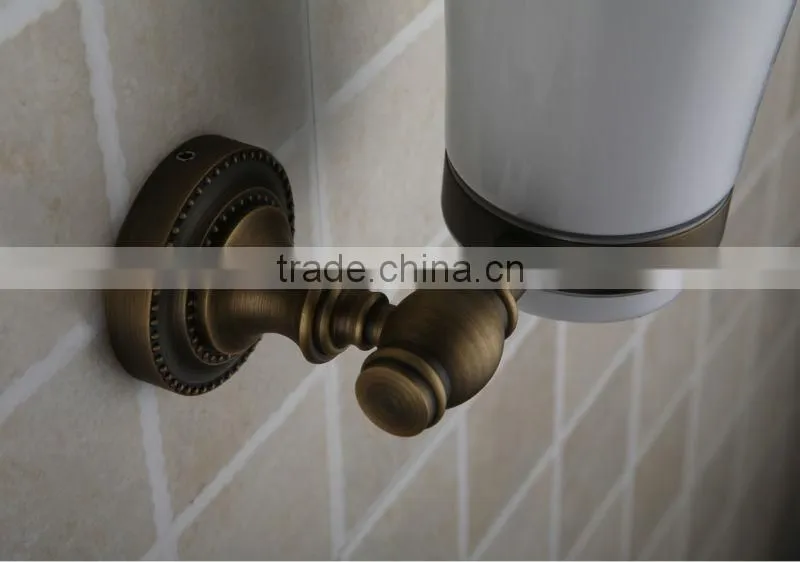 Classic Copper Pure Ceramic Single Tumbler Holder for Bathroom Accessories