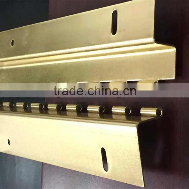 piano long hinge , Special Brass Plated piano hinge,