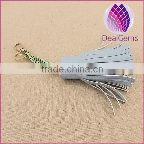 Fashion leather tassel for hangbag & decorative tassel