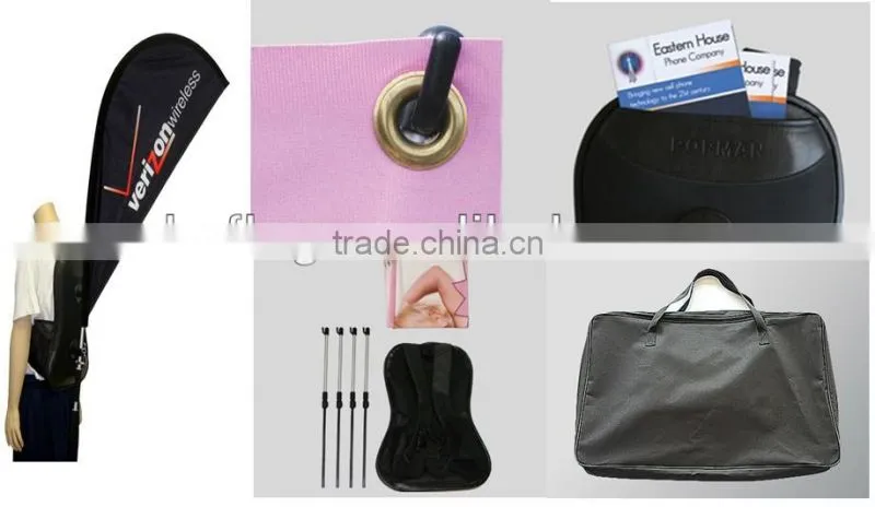 Outdoor custom printed flying backpack x banner