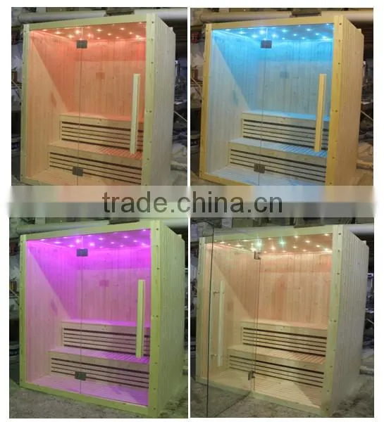 China Factory popular top selling russian sauna room with different kind of wood for choose