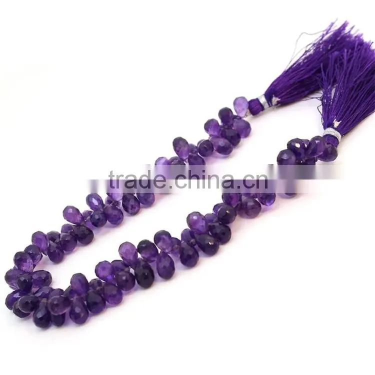 Amethyst Drop Faceted