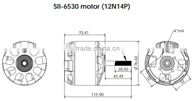 Scorpion SII-6530-150KV Motor for Aeroplane