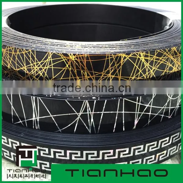 TIANHAO enviromentally friendly PVC edge banding for furniture, customizable