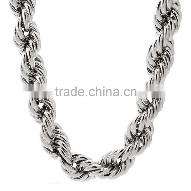 Jingli Jewelry high quality 18k gold chain IP plated rope chain necklace dubai new gold chain design for men(SC-009)
