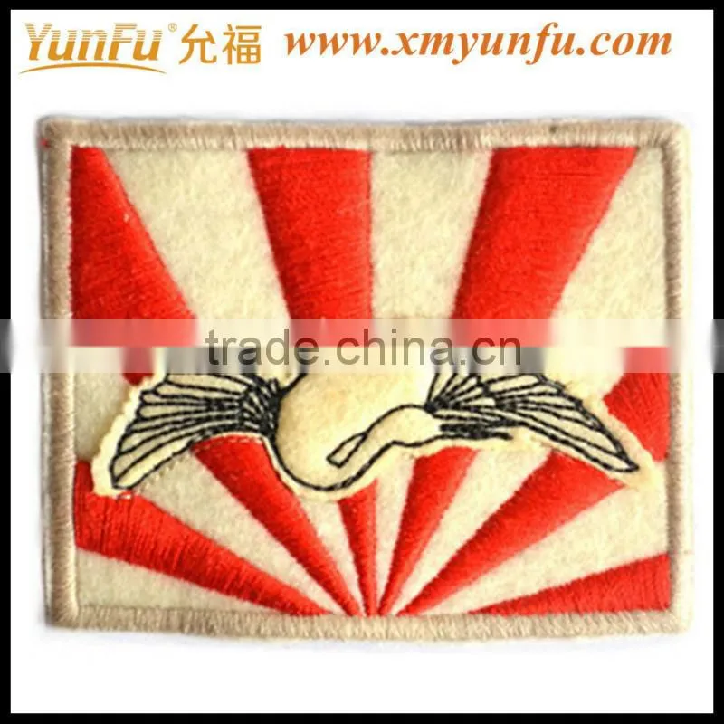 Fashion Yellow embroidery iron on sports patches