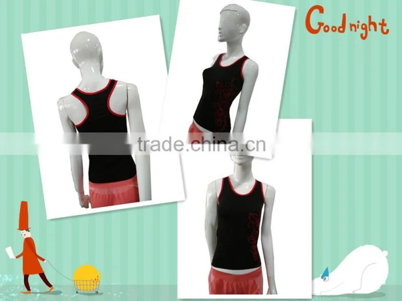 seamless race back tank top for woman