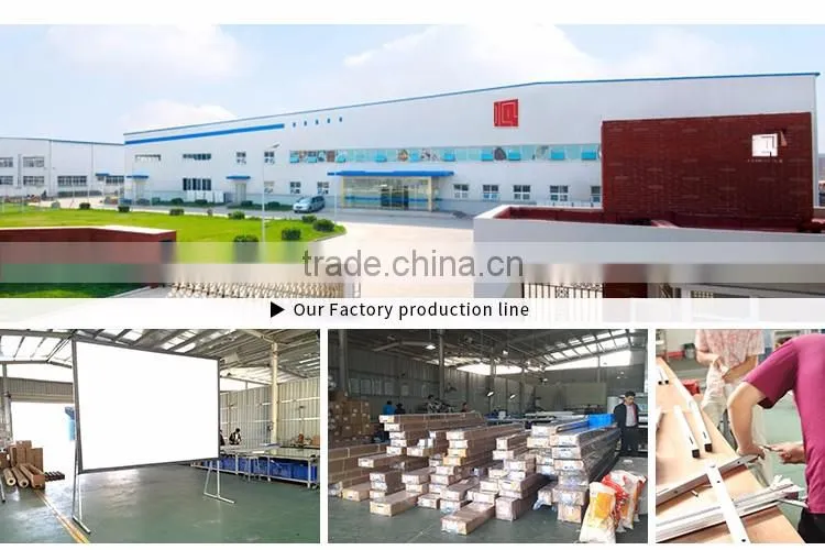 Best selling products low price transparent front projection film on frame projector screen