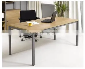 Computer Or Tea Or Studying Or Dining Table With Steel Legs And Wooden Table Top