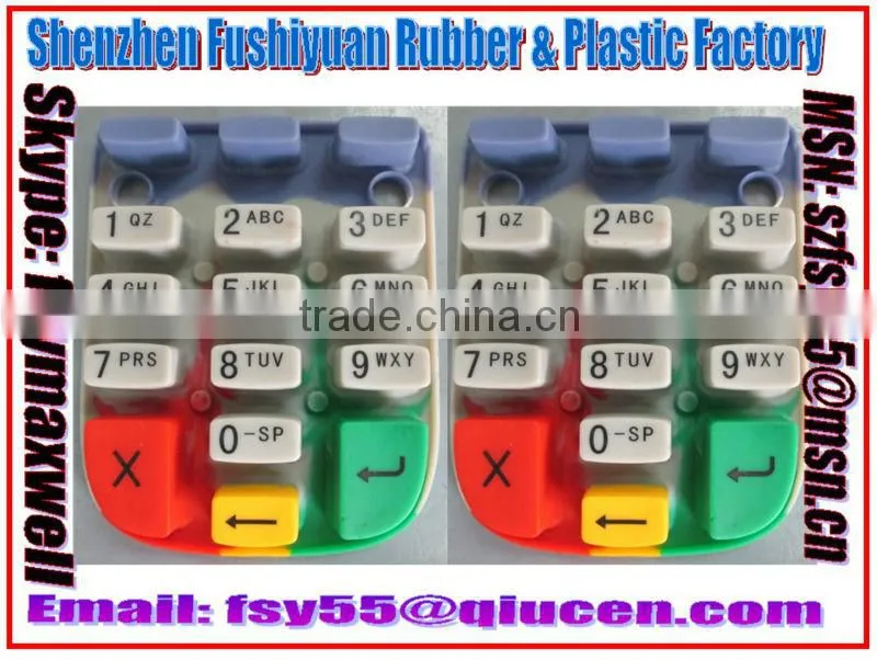 Soft Conductive Silicone Buttons / Silicone TV Buttons / Conductive Electronic Silicone Switch Button