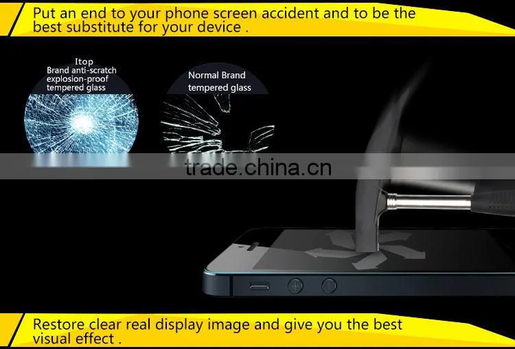 Wholesale free sample no bubble tempered glass screen protector for nokia lumia 1020