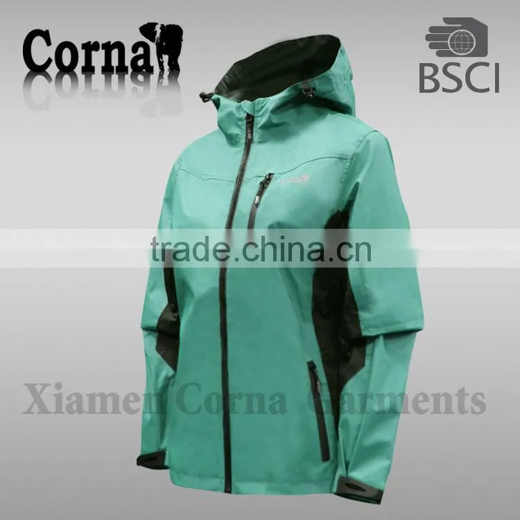 2014 women green wind jacket