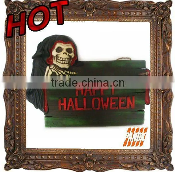 Halloween props hanging sign