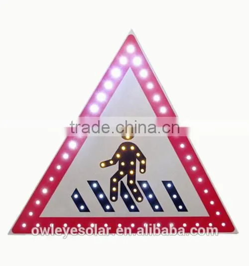 Solar powered pedestrian traffic signal board