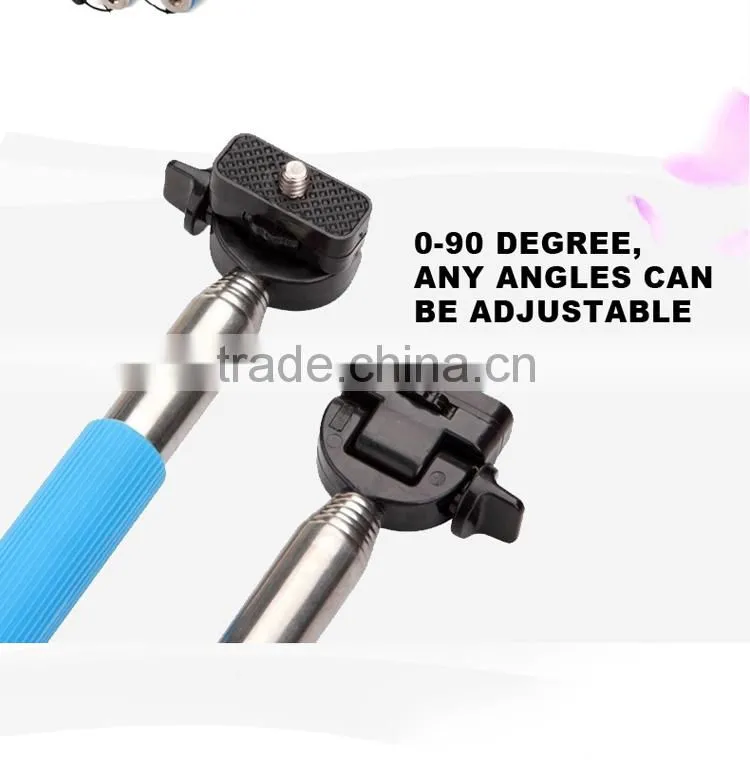 2015 new stick selfie with bluetooth custom selfie-stick for cell phone
