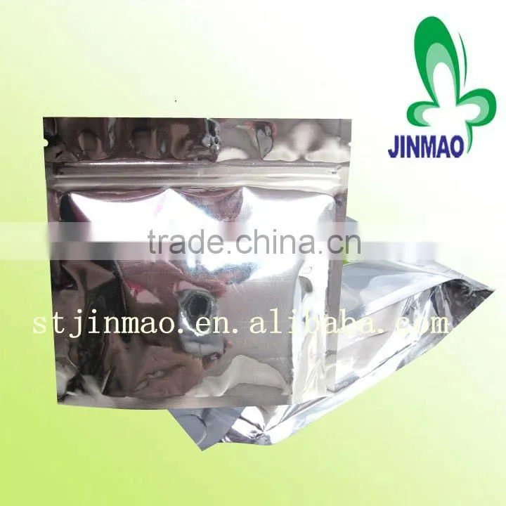 Aluminum foil bottom gusset bag for food