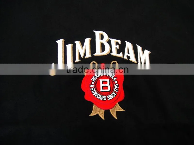polycotton short waist barman apron for promotion logo embroidery wholesale