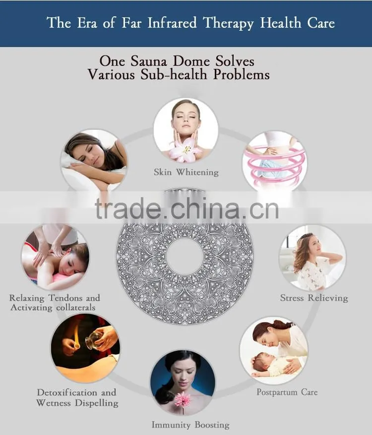 Beauty equipment spa capsule far infrared sauna dome for beauty and healthcare infrared therapy sauna dome