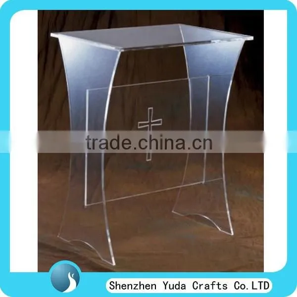 Lucite nesting table set of 3 black acrylic u-turn table from factory