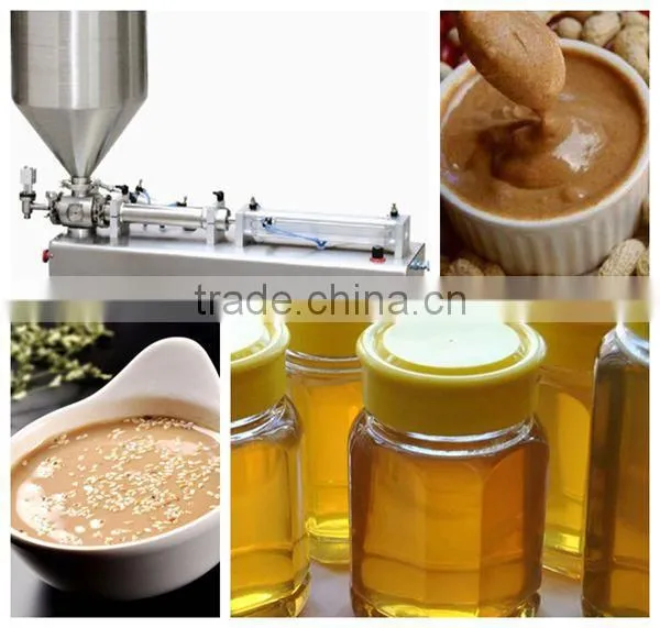 Semi-automatic single dispenser peanut butter filling machine