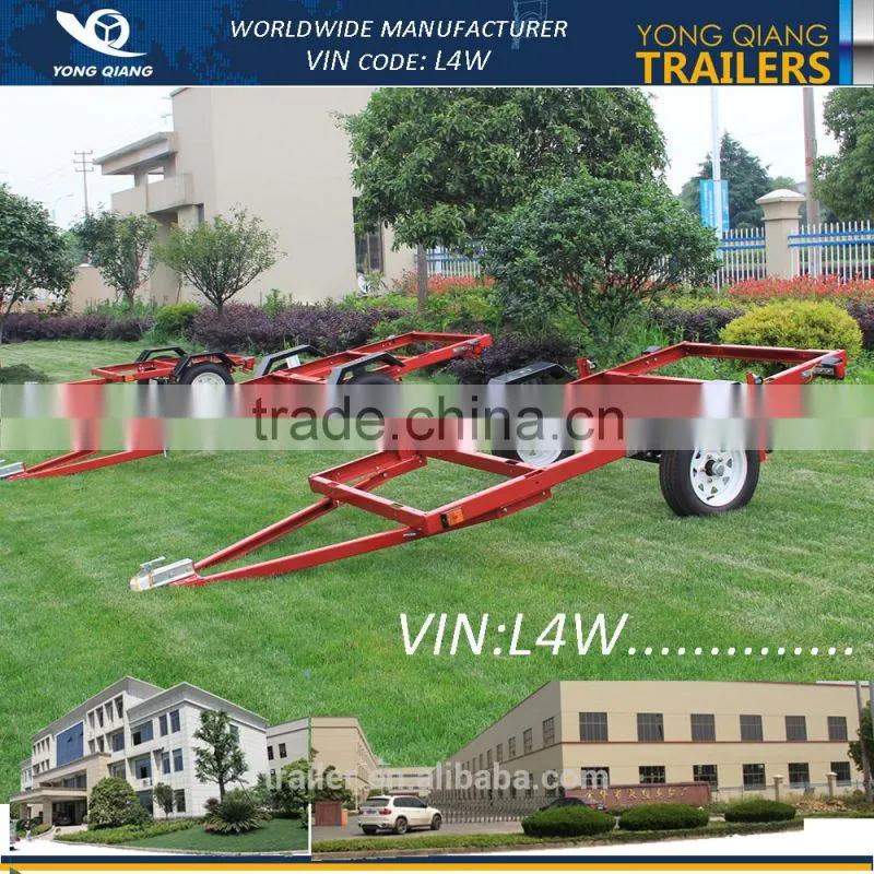 4 x 8ft folding red utility trailers with powder coated