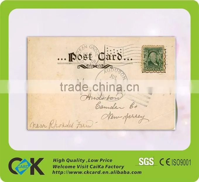 110gsm art card post card/christmas card printing