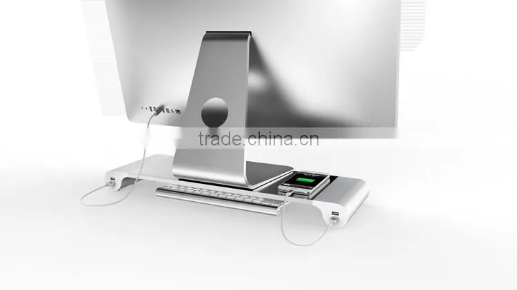 2 in 1 4 USB ports mobile phone charging computer display stand